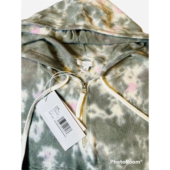 Calme by Johnny Was Washable Cotton Cashmere Sporty 1/4 Zip Hoodie Sz XL NEW - Picture 4 of 8